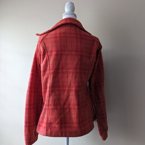 Columbia Red Plaid Pattern Fleece Medium - Picture 4 of 5